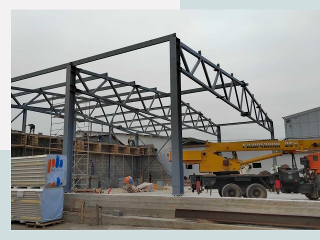 Строительство цехов в Лобне