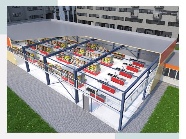 Строительство магазинов в Лобня от 620 руб. за м²