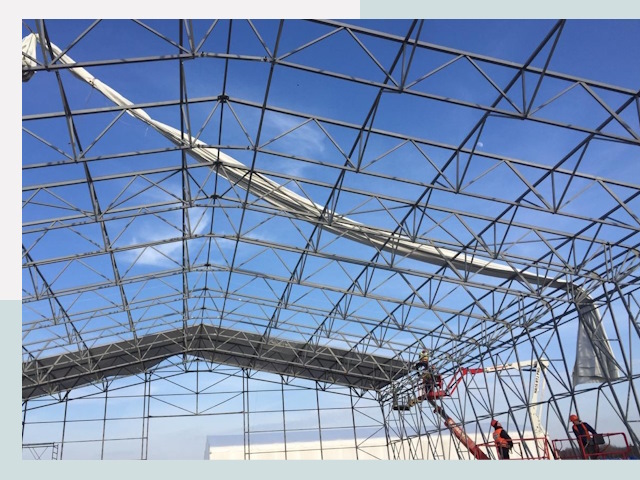 Шатровые ангары от 620 руб. в Лобне и Московской области