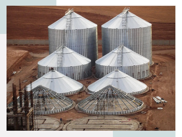 Строительство зерновых силосов в Лобне