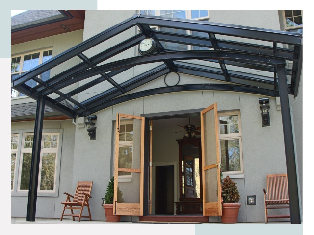 Козырьки металлические в Лобне