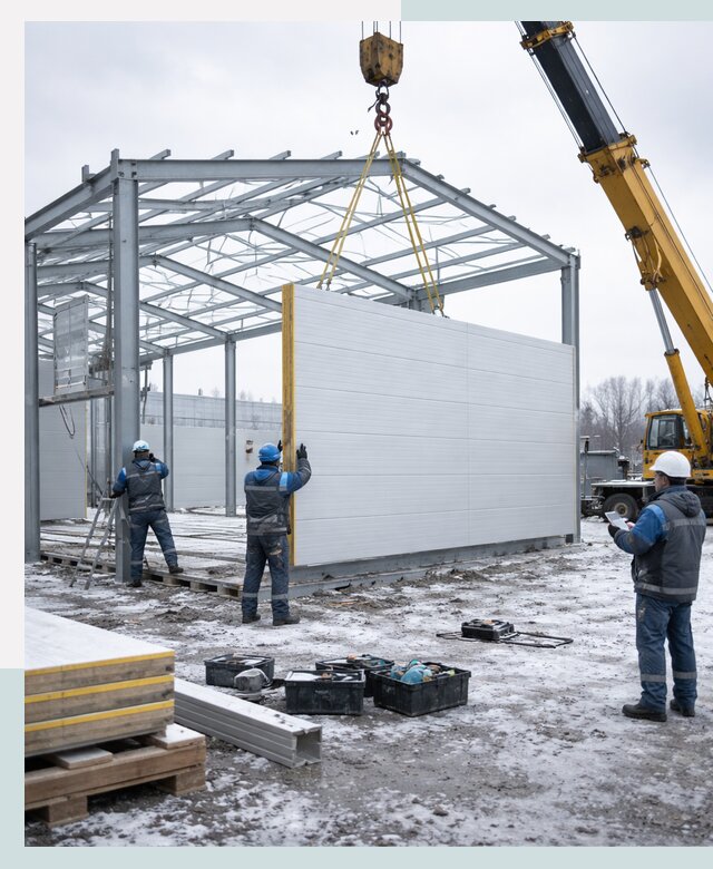 Строительство холодильных складов под ключ в Лобне